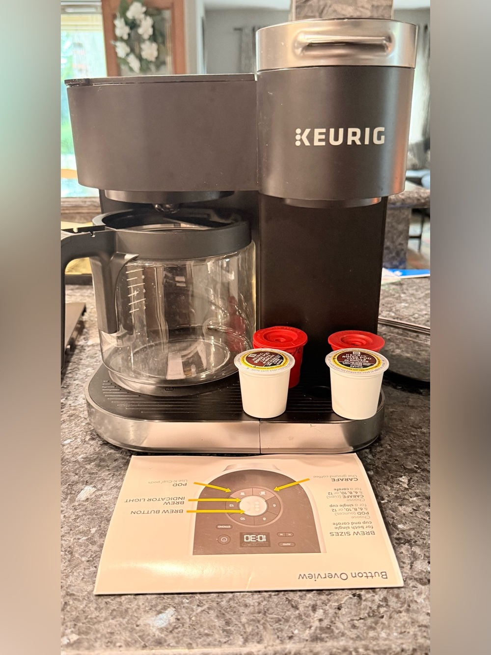 Keurig K-Duo 5100 Single-Serve & Carafe Coffee Maker Black reed description